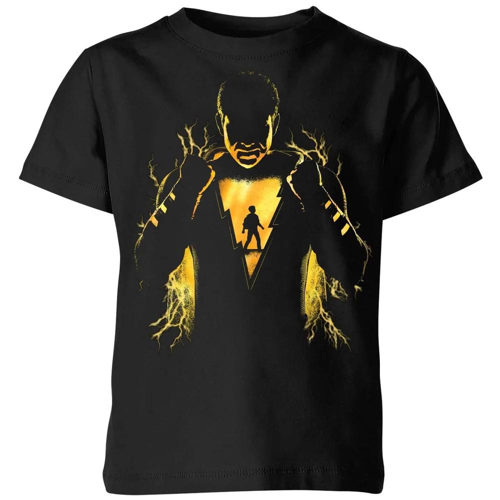 

Shazam Lightning Silhouette Kids T-Shirt - Black - 3-4 Years 100