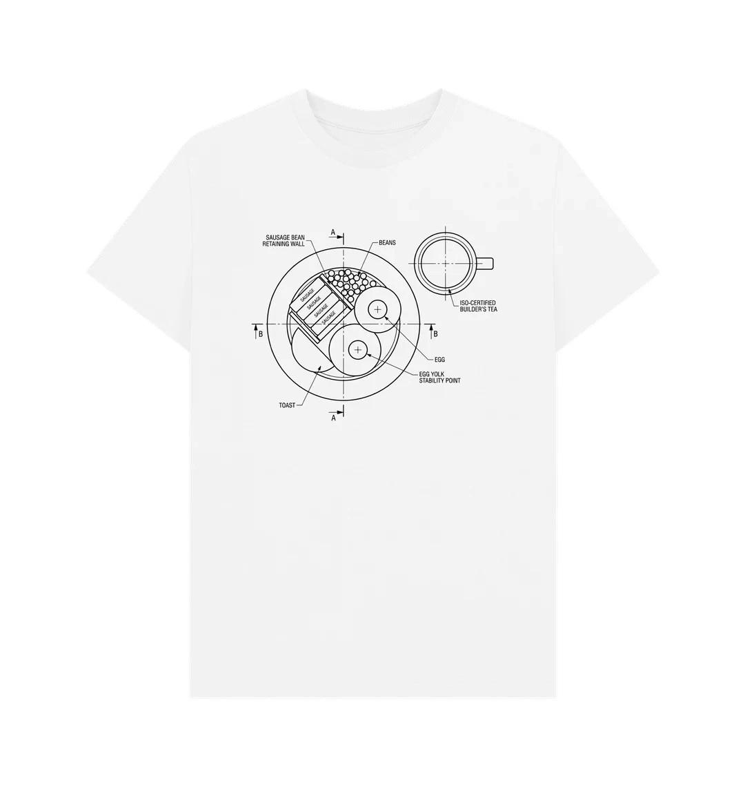 Builder s Breakfast T-Shirt Size S-4XL M