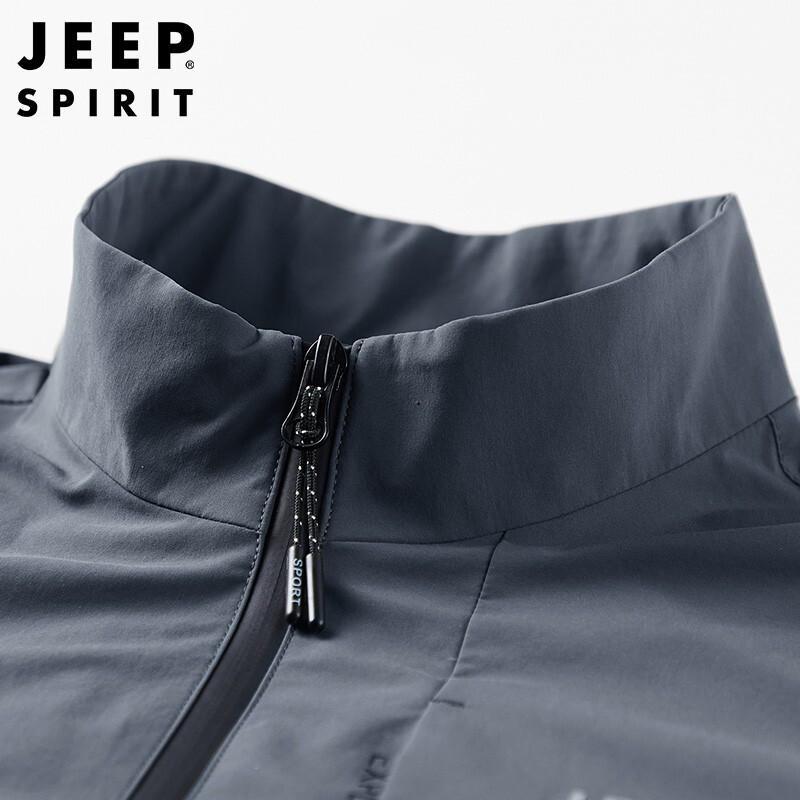 JEEP SPIRIT Men's Casual Stand Collar Jacket