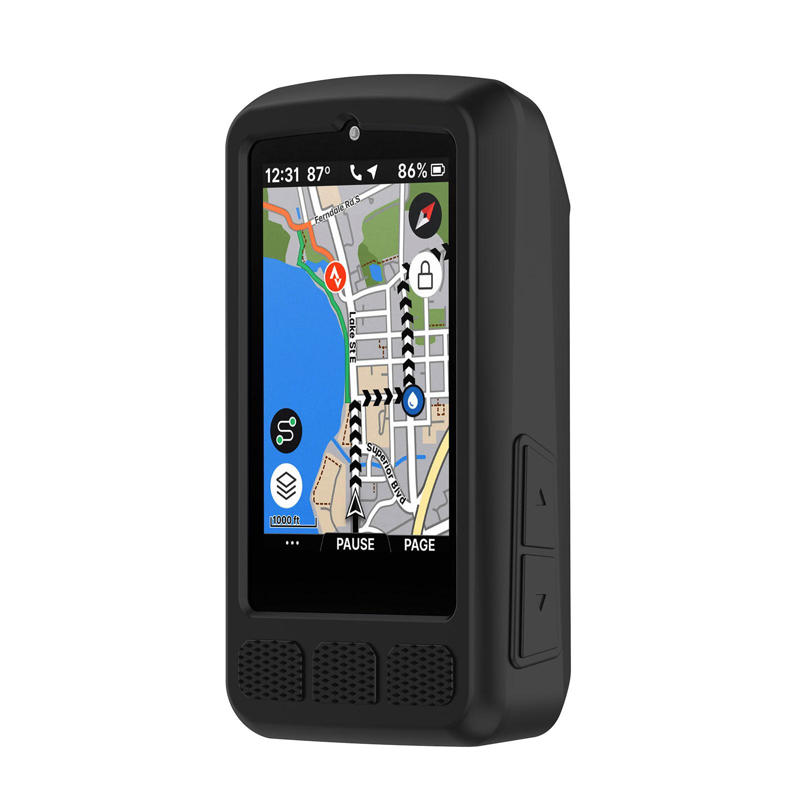 

Bike Cycling Computer Shock Absorbing Silicone Case Antifall Protective Cover Scratch Resistant Suitable For ELEMNT ROAM белый