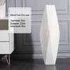 Nordic Minimalist Ceramic White Floor Vase for Dried Flowers and Lucky Bamboo, Living Room Decor