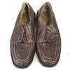 Italien Vintage Hawkins Mackay U-Tip Genarbtes Leder Schuhe 41 26-26.5cm Braun(GEBRAUCHT)