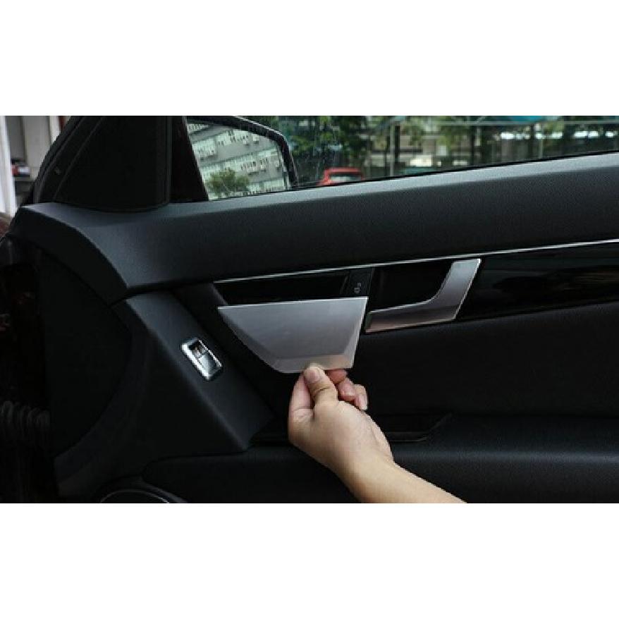 Silver ABS Seat Adjustment Handle Panel Trim 2pcs Fit For Benz 2007-2014 C-Class