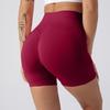 New Summer High-waisted Hip-lifting Fitness Pants for Women, Tummy-slimming Cycling Tights, Peach-shaped Hip Yoga Shorts