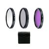 Professional UV CPL Polarizer FLD Photo Photography Filter Kit for SLR Camera