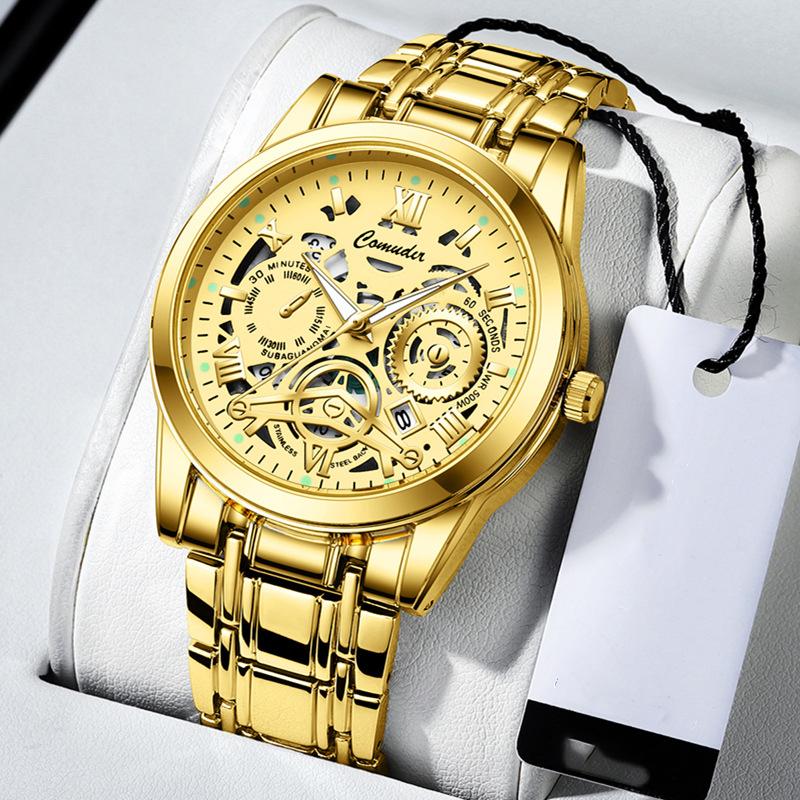 

Best-selling men s simple mechanical fashion business men s watch mechanical watch золотий