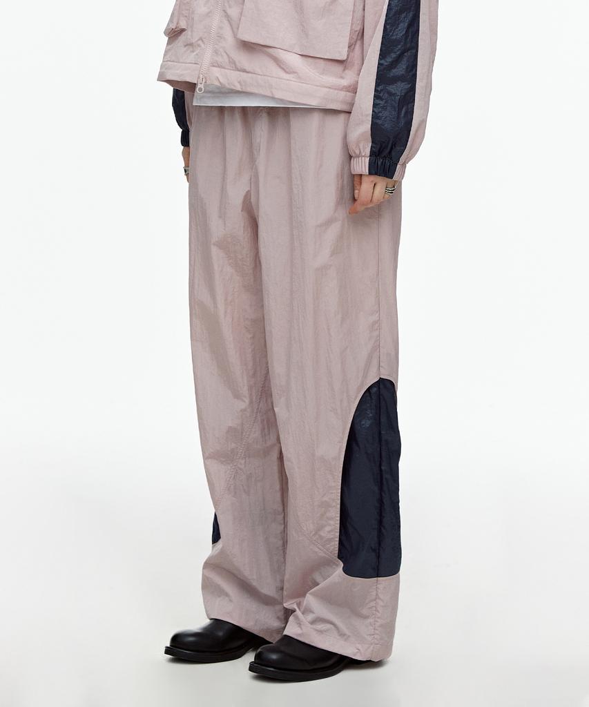 FALLETT Cut-Out Layered String Pants Pink