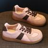 Spring Autumn Genuine Leather Shoes Women Fashion Sneakers Flat Brand Young Ladies Shoes Sweet Soft Pink Yellow