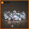 Huitan New Promise Rings for Women Dazzling Cubic Zircon Graceful Lady Accessories Party Gift Trendy Jewelry Wholesale