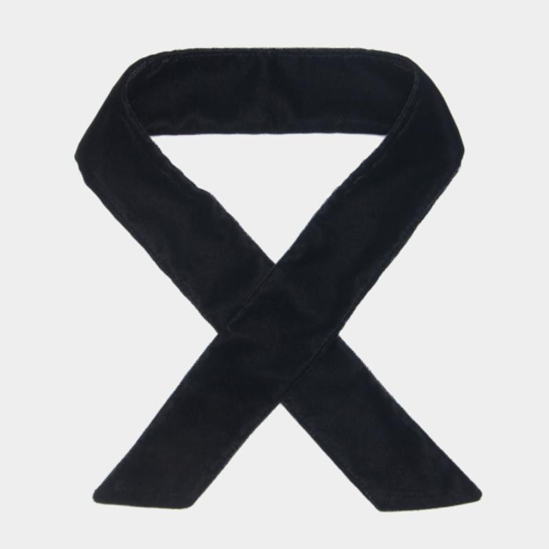 TATIANA Simple Velvet Short Scarf_NZ1131