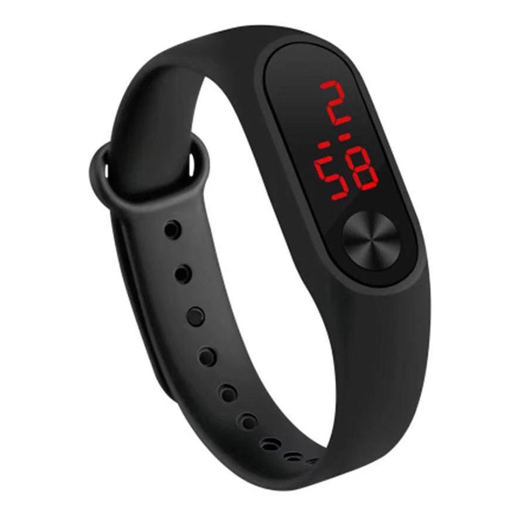 Sports LED Digital Wrist Watch Casaul Digital Wristwatch with Soft Adjustable Strap for Children Students