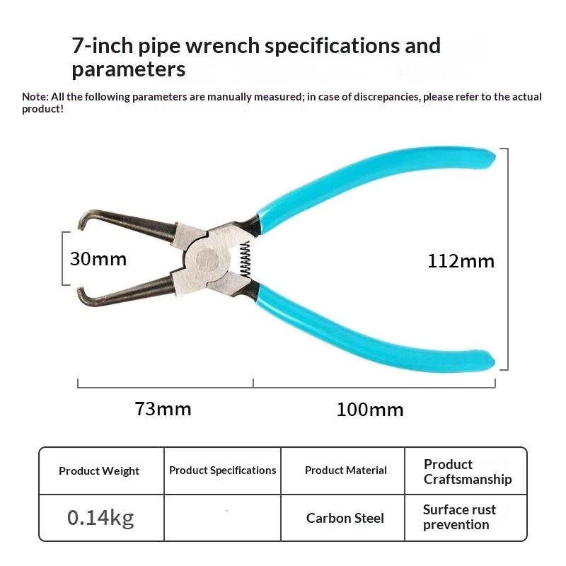 Anti-slip Joint Clamping Pliers 1Pcs Blue Portable Quick Filter Removal Oil Line Clamp for Outdoor Car Emergency Fix