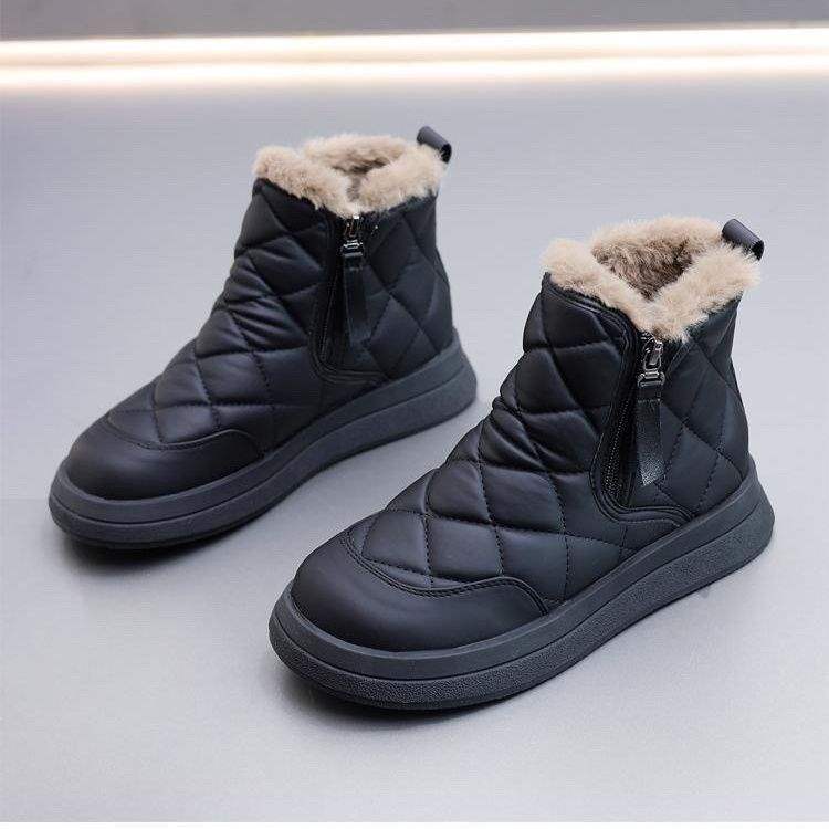 Snow boots women's winter 2025 new velvet thickened Northeast cotton shoes waterproof, non-slip and warm fluffy short boots