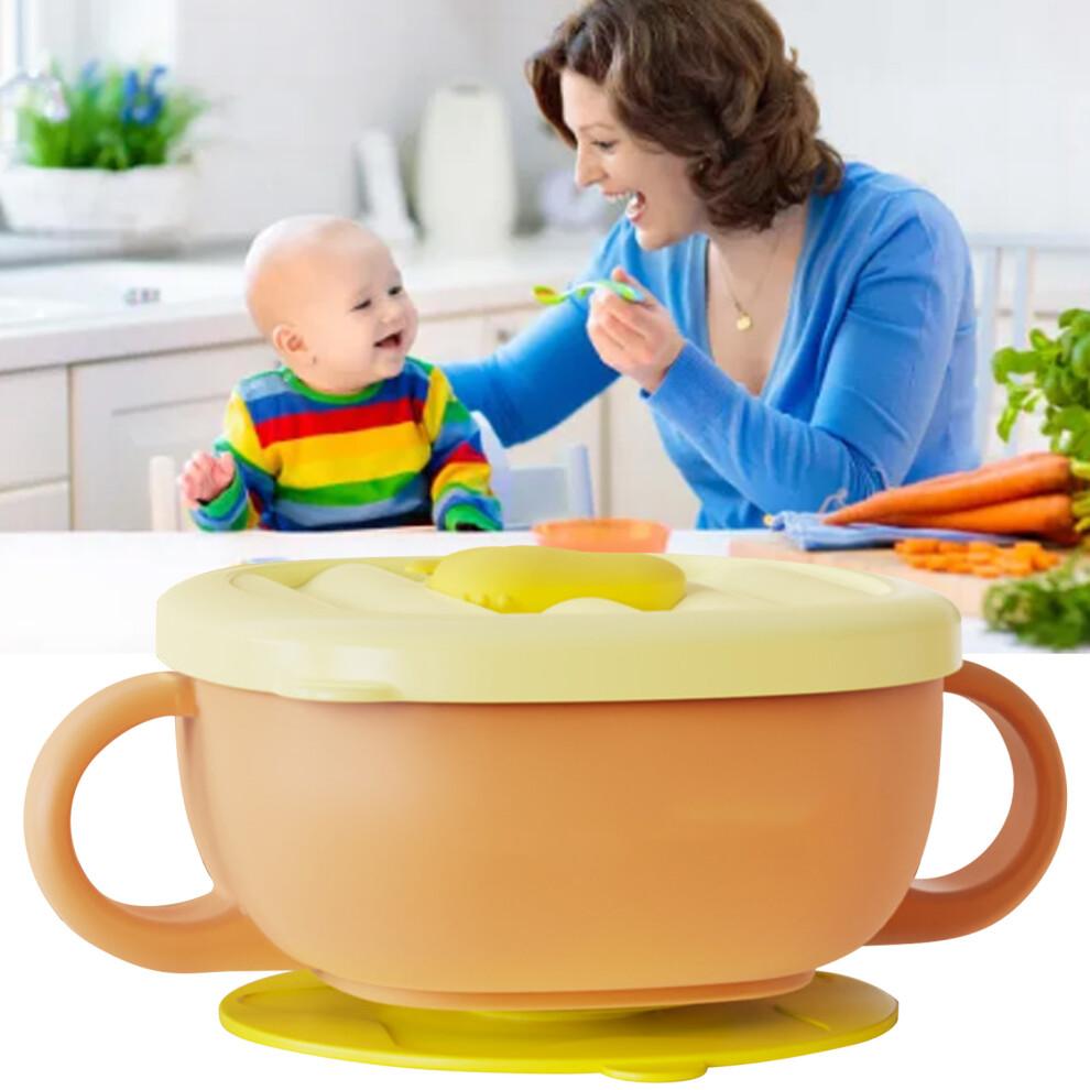 Toddler Suction Cup Bowls with Lids Prevent