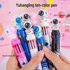 Spaceman Multicolor Ballpoint Pen – Cute Astronaut Design with 10 Press-Action Colors Perfect for Students