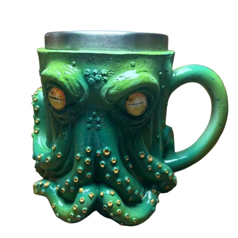 Multifunktionale Oktopus-Tassen Ideal als Trinkgefäß oder Dekoration für Partys und Zusammenkünfte Glatte Vorderseite