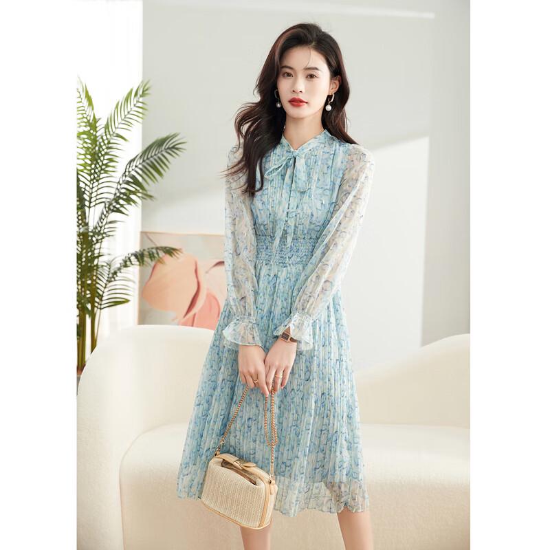 Iveni Fashion Puff Sleeve Floral Dress