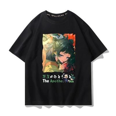 AnimeThe Apothecary Diaries Characters T-Shirt Playing Gaming Novelty T-Shirts Short-Sleeved Tshirt Autumn 100 Cotton Kawaii