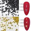 100/1000 Buc Farmece Punk Metalice cu Nituri pentru Unghii 1.5/2/3Mm Con Studs Negru Argintiu Auriu Bijuterii pentru Unghii Decorare Meșteșuguri DIY Manichiură