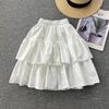 All-Match Cake Skirt Women's Summer French Retro High Waist Slimming Ruffled A-Line Skirt