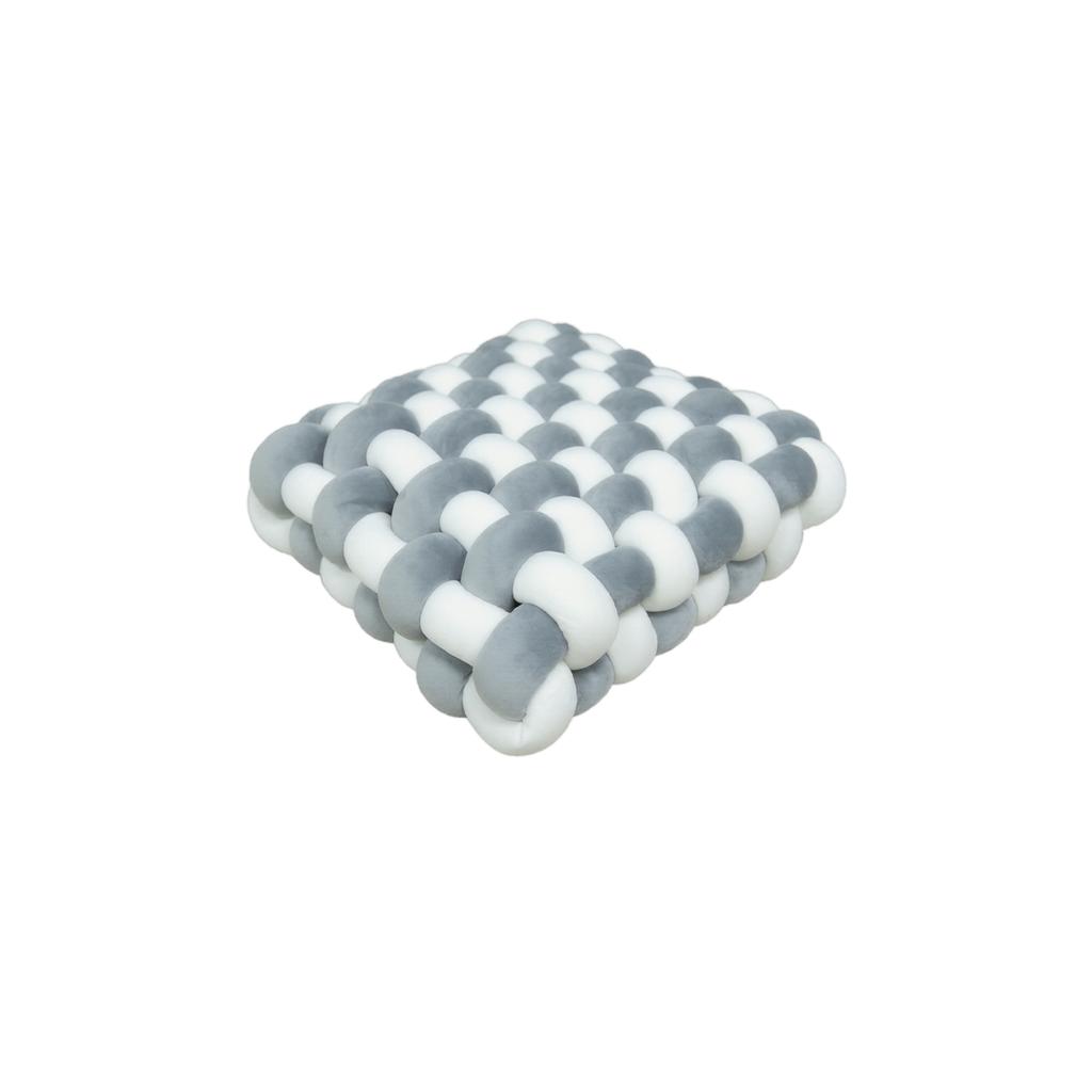 Handwoven Nordic Style Cushion Soft Plush Knitted Pillow Decorative Seat Pad for Home Office Sofa Chair Use