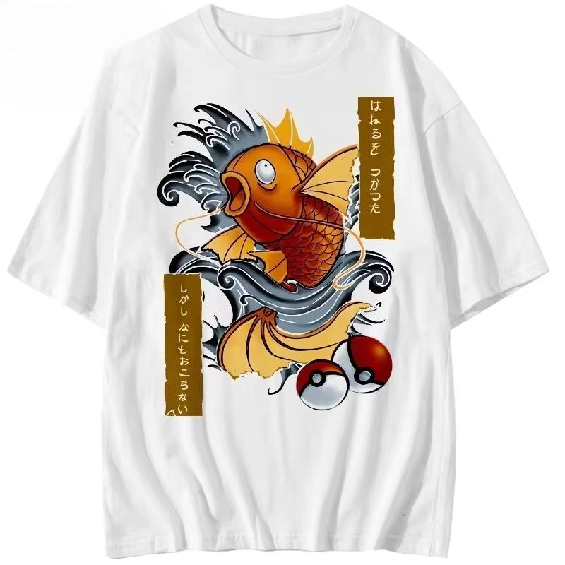 Magikarp Pokemon Japanese wave T-shirt S