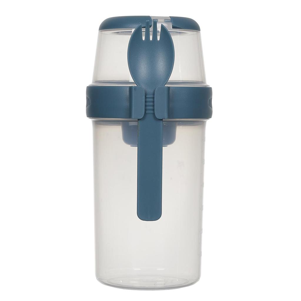 Lunch Box With 3 Compartments 1L Blue With Spoon/Fork