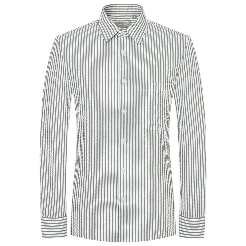 Baoxiniao Men s Striped Business Casual Shirt 54 (180/104)