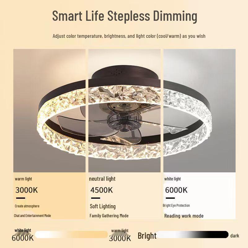 Dream Bubble Ceiling Fan Light with Remote