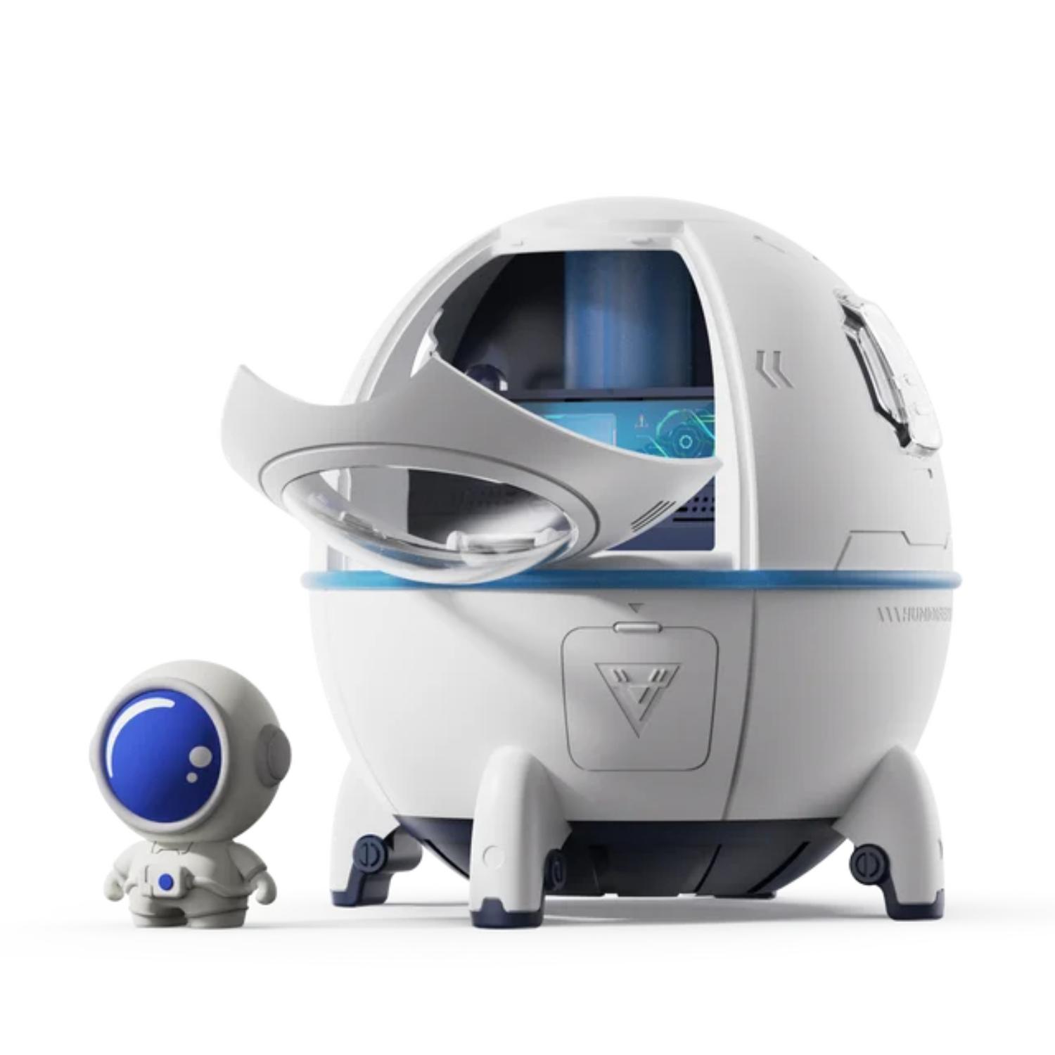 

Portable Astronaut Humidifier with LED Light and Diffuser - USB Powered Clean Hydrated Air Cute Aesthetic Stuff korea&Plug-in model білий