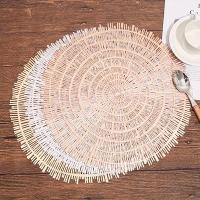 Krajkový design dřevodekoru Prostírání Japonský styl PVC prostírání Protiskluzové Tepelná izolace Vyřezávané prostírání