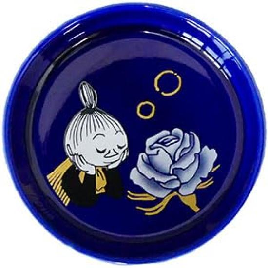 

Moomin x Koransha Ruri Petit Plate 10cm Cup Arita Made in (Rose) (Small Plate, Coaster, Lid) Ware, Japan, MM9801-610 синий