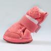 4 szt. Buty dla zwierząt Regulowane Oddychające Kaszmirowe Miękkie Ciepłe Ochraniacze na Łapy Psa dla Psa Rasy Teddy