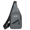 New Men's Business Solid Color Chest Bag Multi functional Sports Outdoor Leisure Shoulder Bag Messenger Bag Waterproof