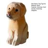 Wooden Dog Figurine Small Hand-Carved Rustic Collectible Dog Statue Puppy Sculpture