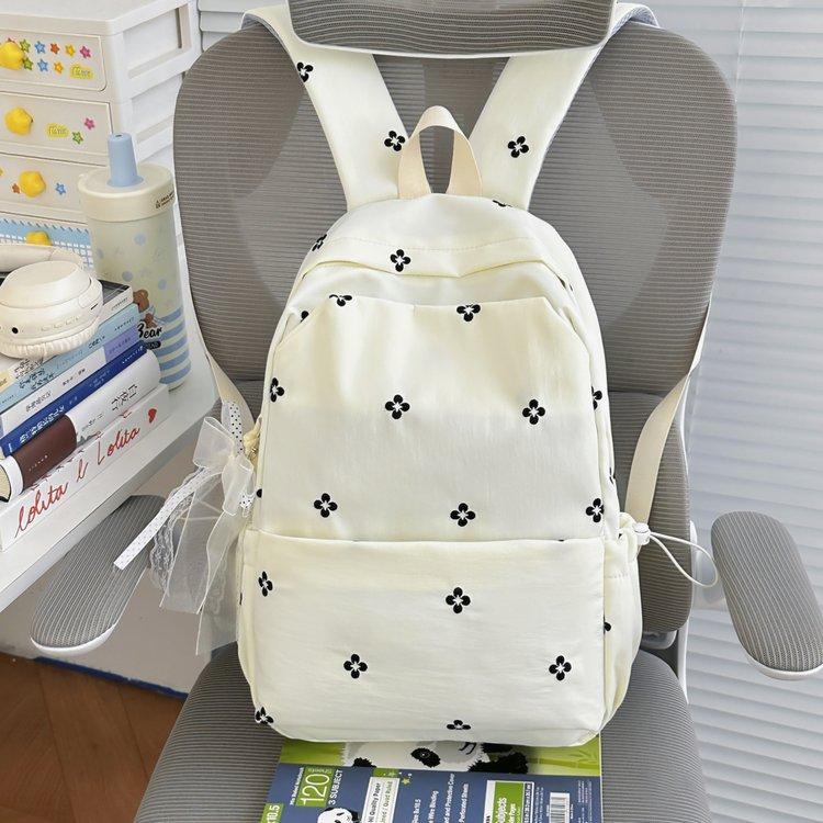 Schoolbag junior high school girls schoolbag ins high value student class backpack light travel backpack high school student computer bag