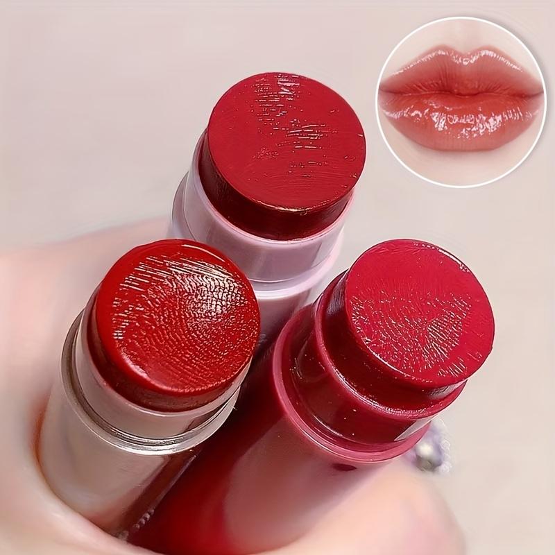 Baume à Lèvres Teinté Hydratant Teinte Baie avec Gloss à Lèvres & Baume à Lèvres Hydratants Longue Tenue Couleur Baie pour Soin des Lèvres Sèches