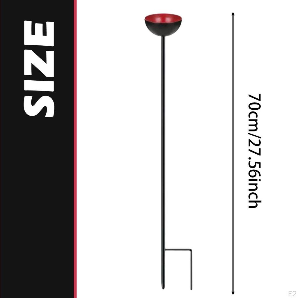 Bienen Tränke Badewanne mit Metallstab Bestäuber Wassertränke Ornament für Innenhof