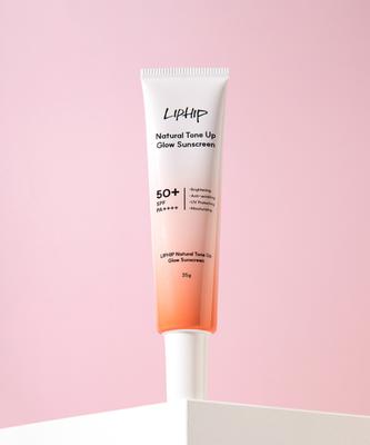 Liphip Natural Tone Up Glow Sun Cream 35g [spf50+ Pa++++] Blending Whitening Anti Wrinkle Uv Protection