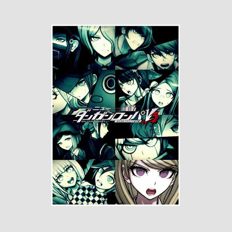 

Ретро Білий папір Мультфільм Фігурка Плакати Естетична класична гра Danganronpa Плакат Настінний декор Домашня кімната Бар Кафе Прикраса Художній живопис 42x30cm