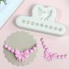 Silicone Chocolate Moulds Fondant Mold Bowknot Pearl Necklace Shape Silicone Material Household Baking Mould Baking Tool