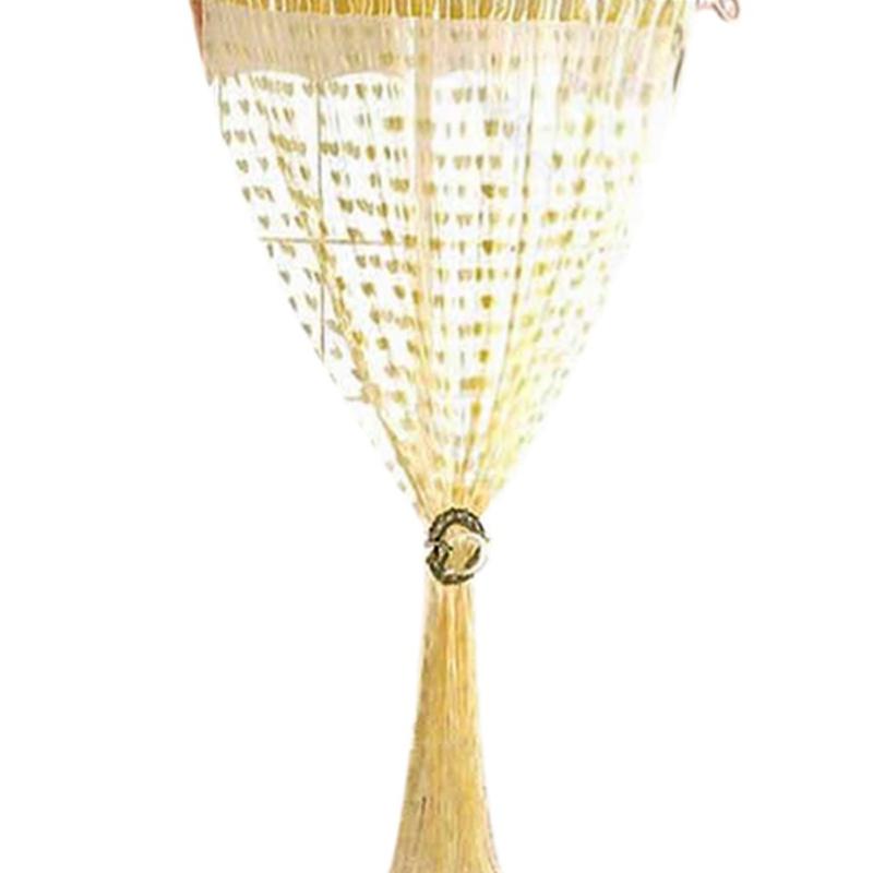 Line Heart Decor Heart Pattern Voile Curtain for Living Room Bedroom Door Window Curtain String Tassel Door Divider String Decor