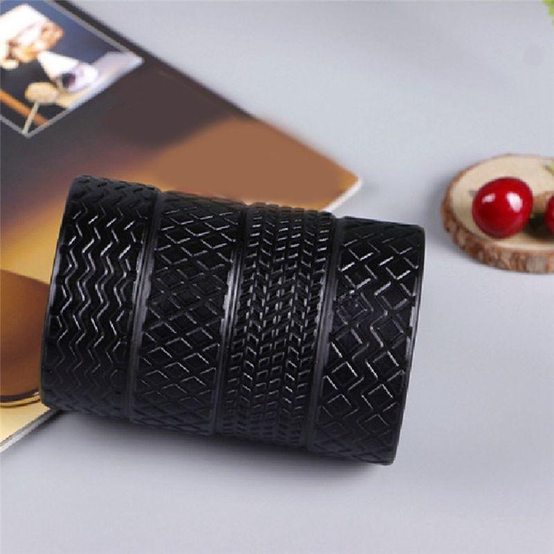 Good-Funny Tire Mugs 500ML Capacity Coffee Mug Breakfast Cereal Milk Tea Water Cup Office Tire Cup Mug Novelty Gifts Bla