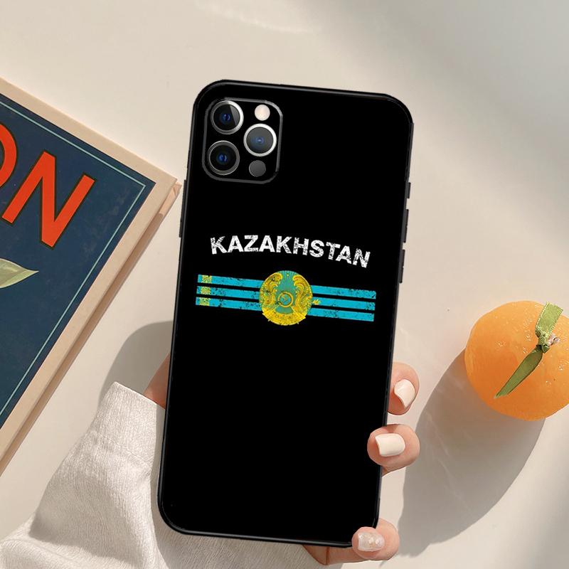 Kazakhstan Flag Art Case For iPhone 13 12 Mini SE 2020 SE 2022 6S 7 8 Plus X XR XS Max 11 12 13 Pro Max Capa