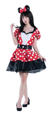 Disguise Disney Cosplay Halloween Official Minnie Mouse Grim Red Minnie Women's Size Small Red 67699N