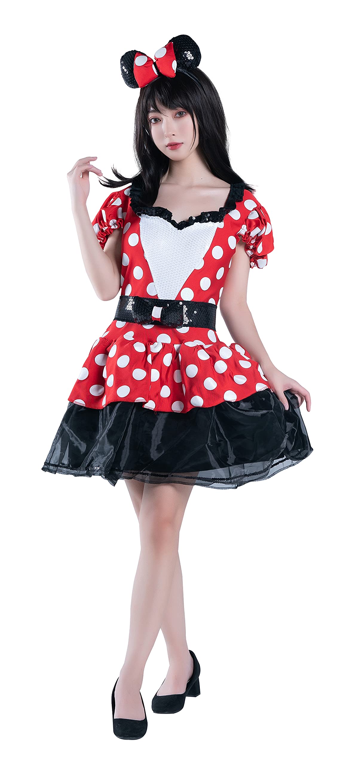 

Disguise Disney Cosplay Halloween Official Minnie Mouse Grim Red Minnie Women s Size Small Red 67699N