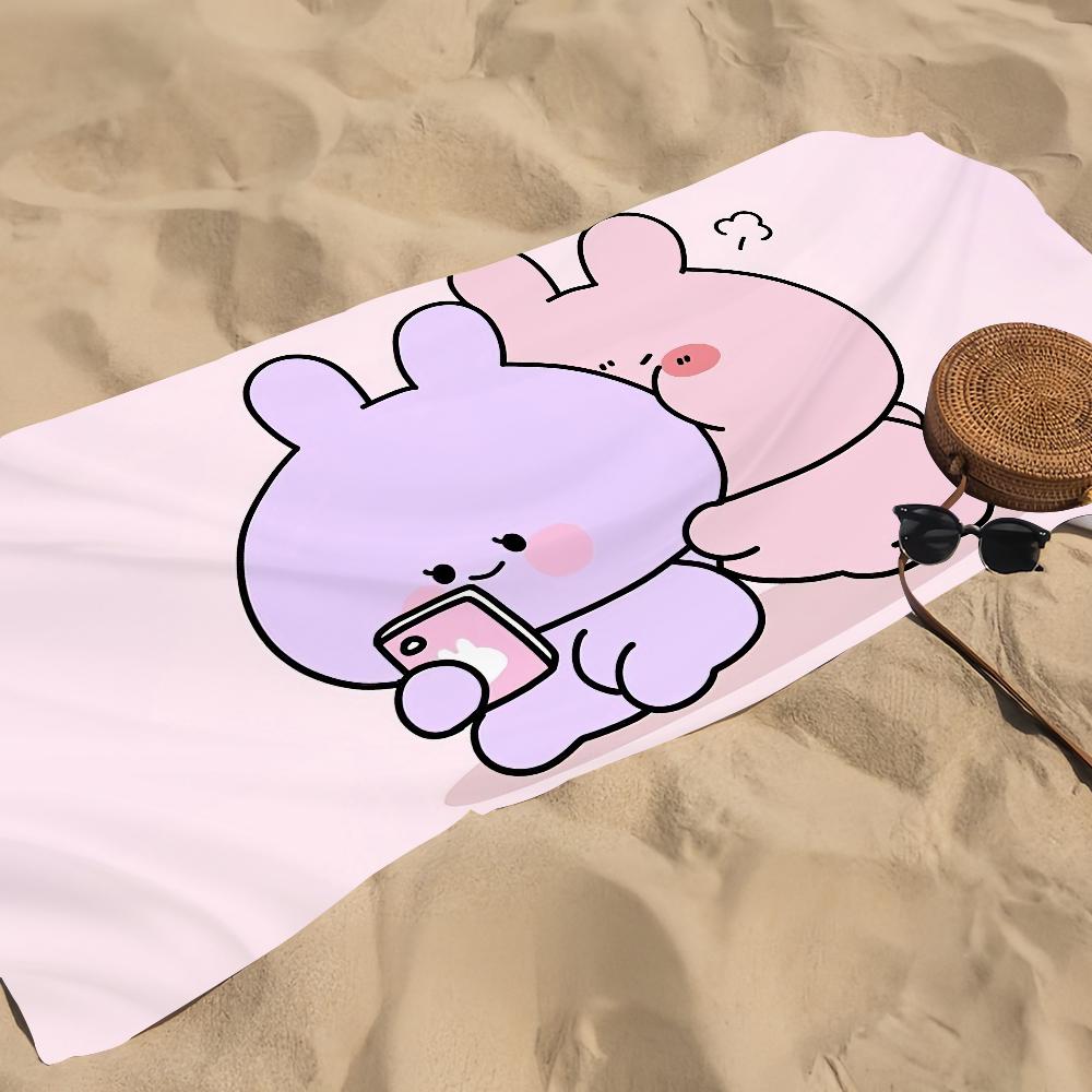 A-Asamimichaans A-Asleep Cute Towel Beach Towel Oversized Quick Dry Towel Absorbent Soft Swim BeachTowels for Men Women