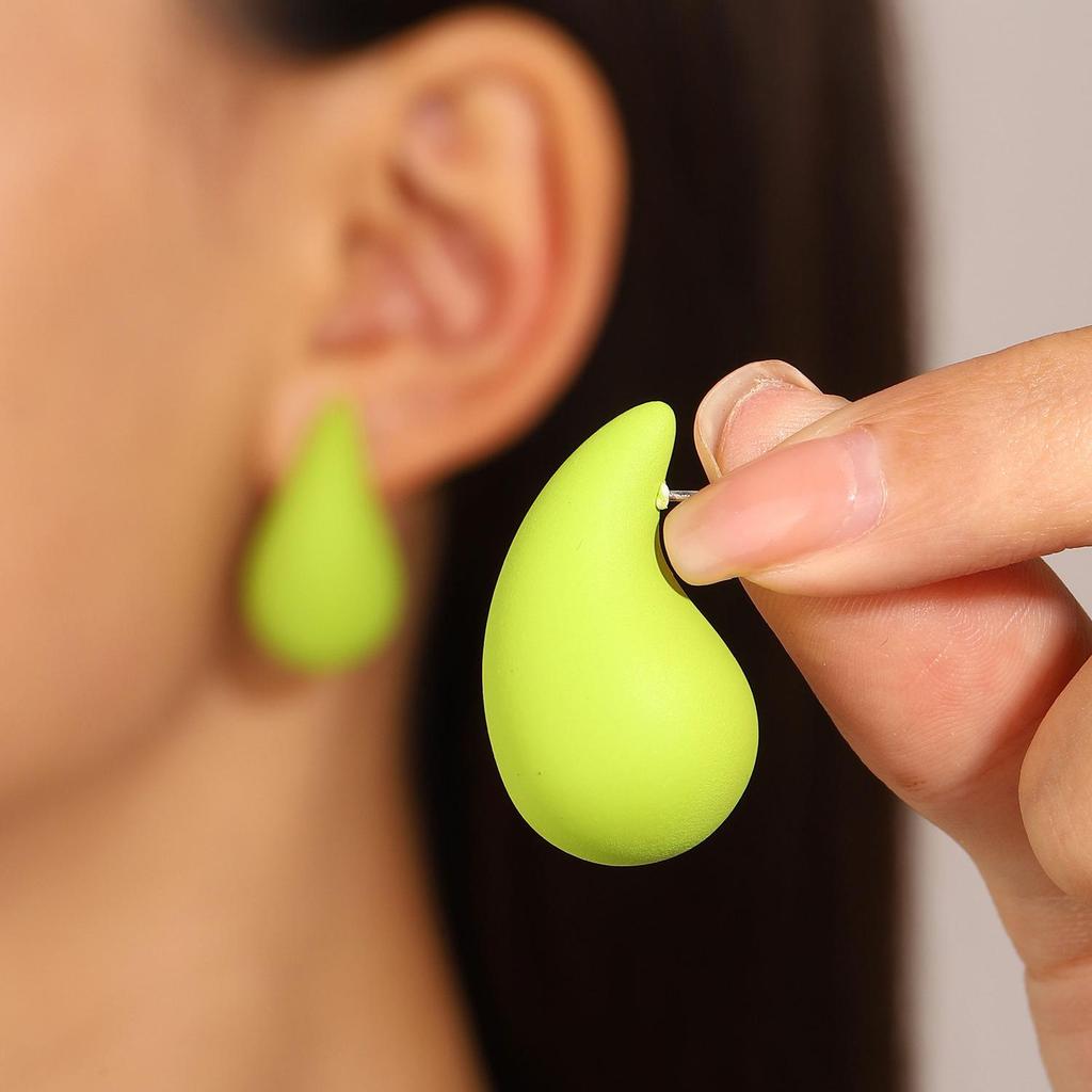 Teardrop Stud Earrings: Versatile European & American Fashion for Women