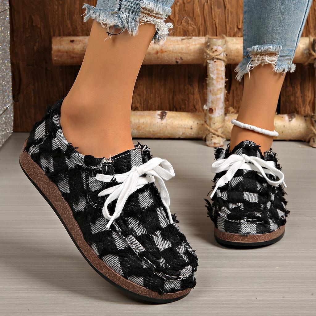 Women's Large-size Spring-autumn New Low-heeled Round-toe Single Shoes - Simple and Elegant