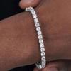 1/2Pcs Women Bracelet, Cubic Zirconia Inlaid Bracelet with Claw-Setting Technology, Adjustable Chain Wristband for Jewelry Gift